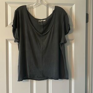 Free people oversized tshirt.  Gray size small